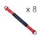 Tie 4 Safe 2" x 72" Axle Straps w/ Sleeve & D Rings, WLL: 3, 333 lbs., PK8 RT41A-72M18-R-C-8 - alternate 1